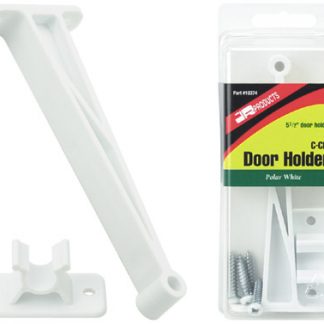 5 1/2" Polar White C-Clip Style RV Door Holder