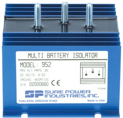95 Amp, 1 Input, 2 Battery Isolator