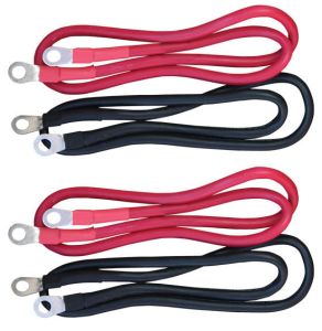 CABLE KIT FOR 2000W & 3000W INVERTER  Single Set of Double Cables One Red One Black#10-00485