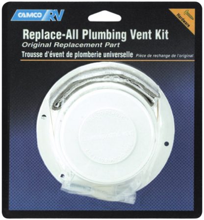 Polar White Replace 2" RV Plumbing Vent Kit